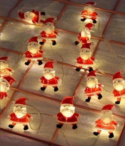 Гірлянда РОСА-фігурки нитка 50LED, на батарейках + USB, 5 метрів, Теплий білий колір 1966-25 фото