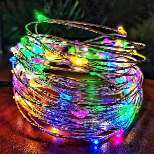 Гірлянда РОСА нитка 200LED, 220В, 20 метрів, 8 режимів + USB, Мультик-колір 1902-01 фото