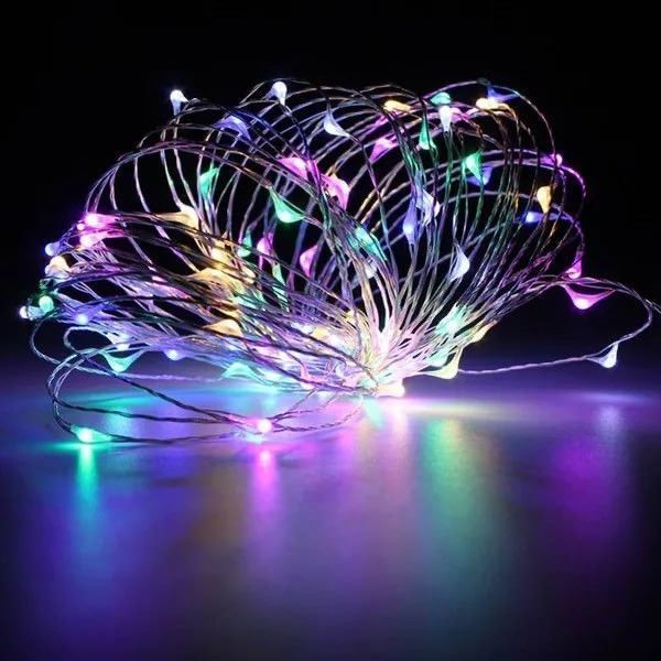 Гірлянда РОСА нитка 200LED, 220В, 20 метрів, 8 режимів + USB, Мультик-колір 1902-01 фото