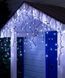 Гірлянда вулична БАХРОМА 160 LED+FLASH 5 м0,7 м, чорний каучук 3.3 мм, Білий колір 1444-030 фото 1