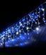 Гірлянда вулична БАХРОМА 100 LED, 5 м*0, 7 м, білій каучук 3.3 мм, Синій + Білий колір 1449-23 фото 1