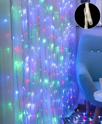 Гірлянда водоспад лінза 8 мм 320 LED 3 м&middot;м, Мультик колір 1542-01 фото