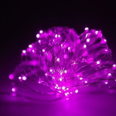 Гірлянда РОСА нитка 100LED, 220 В, 10 метрів, 8 режимів + USB, Фіолетовий колір 1901-08 фото