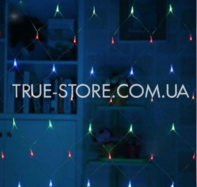 Гірлянда сітка 160 LED 2 м*1,5 м, Мультик-колір 1592-01 фото