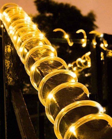 Гірлянда РОСА в трубці нитка 100LED, 220 В, 10 метрів, Теплий Білий колір 1912-07 фото
