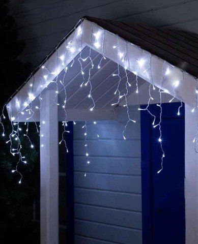 Гірлянда бахрома 200 LED 5 м*0.5м, Білий колір 1505-03 фото